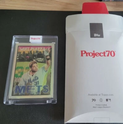 2021 Topps Project70 Rainbow Foil #638 Mike Piazza SN 26/70 by New York Nico - Image 1 of 3