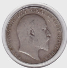 1906  King  Edward  VII   Half  Crown  (2/6d)  Silver  (92.5%)  Coin