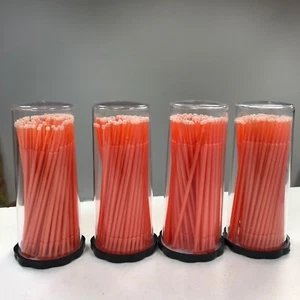800 (8 Fässer) Dental Micro Applikator Bürsten (normale Spitzen) (orange) Einweg - Bild 1 von 6