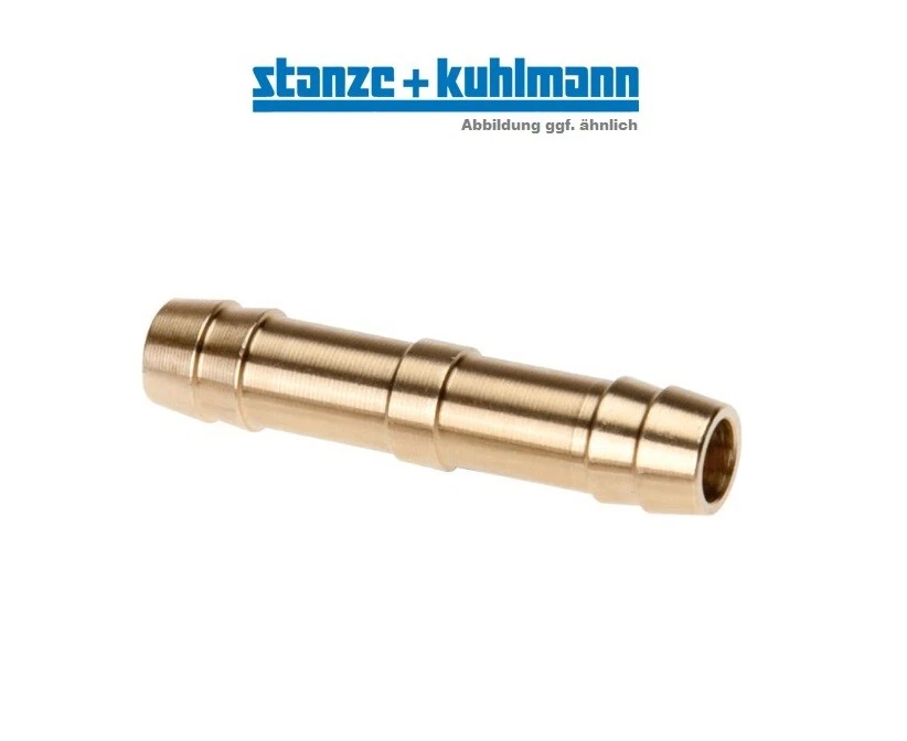 LANDEFELD Druckluft Schlauchverbindungsrohr Schlauchverbinder 6mm 9mm Messing Rohradapter