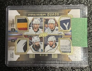 19/20 UD PREMIER GIORDANO BRENT BURNS VICTOR HEDMAN DREW DOUGHTY QUAD PATCH 1/10 - Picture 1 of 2