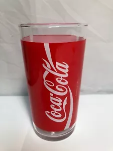 Coca-Cola Red Label 12 Oz Soda Glas Becher Coca Cola Coke Promo EUC - Bild 1 von 6