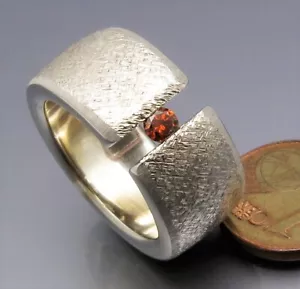 REIF-DESIGN - MARKANTER BREITER BRILLANT SPANNRING - AUS EIGENER GOLDSCHMIEDE - Bild 1 von 7