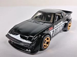 Mazda RX-7 Hot Wheels 2024 First Response #80 Police Black RSW Rims 1:64 Loose - Picture 1 of 8