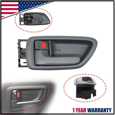 Gray Front Inside Door Handle Driver Left for Toyota Avalon 00-04 Sequoia 01-07 - Image 1 of 4