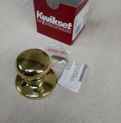 Kwikset Valiant 488V 3 94880-001 Dummy Knob Polished Brass - Image 1 of 4