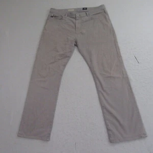 AG Adriano Goldschmied Mens Chino Pants 36 x 32 Gray Straight Leg Protege - Picture 1 of 14