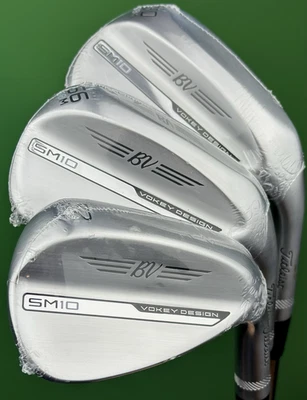 Titleist Vokey SM10 Tour Chrome Wedge Set 52-08, 56-08, 60-08 Steel RH NEW! - Image 1 of 4