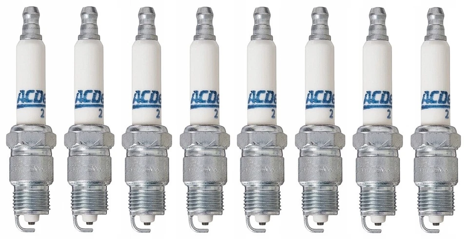 Bougies d'allumage AC Delco 8 pièces pour moteurs GMC, Chevrolet, Buick 5.7 - Photo 1/1