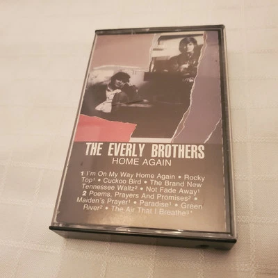 THE EVERLY BROTHERS CASSETTE Tape RCA HOME AGAIN 1985 HOF Rock Guitar Country  - Image 1 of 4
