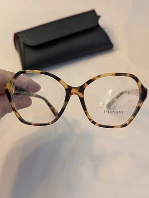 Authentic Valentino  Eyeglasses VA 3073 - 5036 Havana w/Demo Lens 55mm  "NEW" - Image 1 of 4