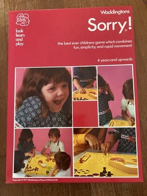 Sorry Board Game By Waddingtons, Vintage 1977 Complete - Image 1 of 4