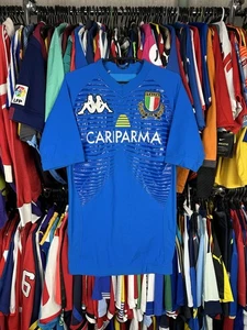 #13 MATCH WORN/ISSUE ITALY RUGBY SHIRT KAPPA MAGLIA JERSEY CAMISETA Sz XL - Picture 1 of 9