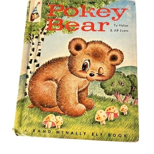 Pokey Bear Helen & Alf Evers Rand McNally Elf Book Hardcover 1965 Vintage - Picture 1 of 4