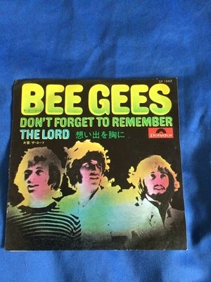 Bee Gees 7" vinyl "Don't forget to remember" c/w The Lord DP 1665 - Image 1 of 4
