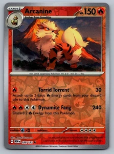 Arcanine - 059/165 - Holograma inverso - Escarlata y violeta 151 - Juego de cartas coleccionables Pokémon - Casi nuevo - Imagen 1 de 1