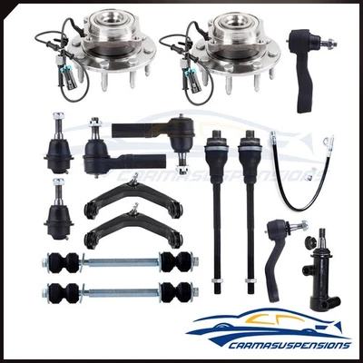 Kits de brazo de control superior delantero de 15 piezas con cojinete de cubo de rueda para Hummer H2 2009 Foto 1 de 4