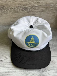 Vintage Gold Medal - B&O RAILROAD Mesh Snapback Trucker Hat/Cap - Picture 1 of 6