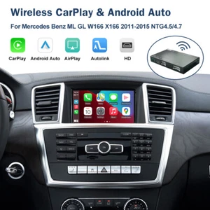 For Mercedes Benz ML350 GL450 W166 X166 Wireless CarPlay Android Auto Interface - Picture 1 of 18