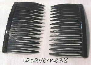 12 cm Cristal Cheveux Peignes Noir Femmes Accessoire pour Cheveux Diapositives cheveux Grips