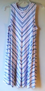 Abito estivo donna senza maniche Sonoma taglia S colore: rosso/bianco/blu - Foto 1 di 3