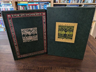 Хоббит | Дж. Р. Р. Толкин | Houghton Mifflin иллюстрированное издание с футляром - Изображение 1 из 4