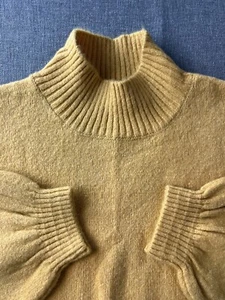 WILD FABLE Women's Sweater Small Mustard Turtleneck Long Sleeve Cozy Pullover - Picture 1 of 11