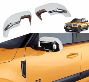 Cubierta protectora de espejo retrovisor lateral cromado para Ford for Bronco Sport 2021-2023 - Imagen 1 de 5