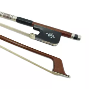 4/4 Full-Size Advanced Cello Bow: Brazilwood Stick, Baroque Style - Picture 1 of 8
