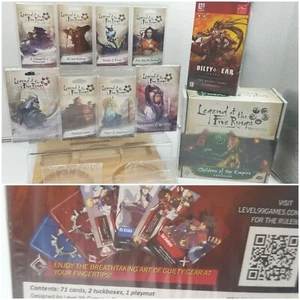 Legend of the Five Rings LCG Card Game LOT 9 Dynasty Packs & GUILTY GEAR 2 PLYR - Picture 1 of 21