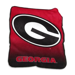 Georgia Bulldogs NCAA Logo Brands 50x60 Raschel Throw Blanket - Picture 1 of 1