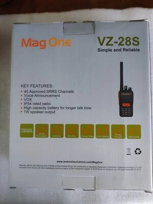 Motorola Mag One VZ-28s two-way radio, original brand new in box - - Image 1 of 4