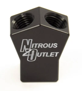 00-01710 Nitrous Outlet High Flow Y Distribution Block - Picture 1 of 3