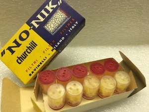 Savinelli NO-NIK Cigar Filters, Churchill, Set of 2 Boxes, Vintage New Old Stock - Picture 1 of 5