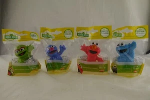 Lot of 4 Playskool Sesame Street Friends Figures Cake Toppers - Picture 1 of 1