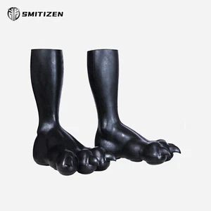 Tuta mostro zampe bestia tre dita silicone nero Smitizen cospaly prop per cos - Foto 1 di 11