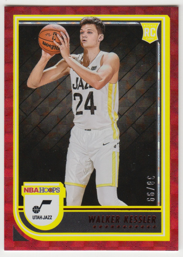 2022-23 Panini Hoops Tmall Asia  Walker Kessler Red Hyper #252 Rookie RC 38/99