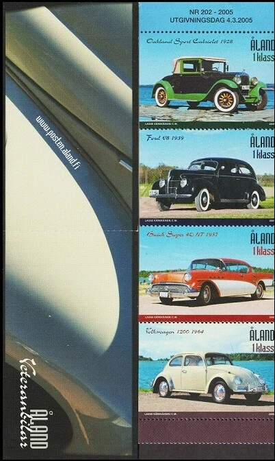 Buick Super Oakland Sport Cabriolet WW Ford Classic Cars Aland Finland MNH 2005 - Image 1 of 1