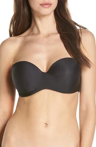 Sujetador Chantelle L49341 Para Mujer Negro Absoluto Invisible Suave Sin Tirantes Talla 32A - Imagen 1 de 3