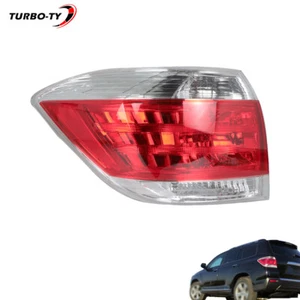 Chrome Housing Left Side Tail Light Assembly For Toyota Highlander 2011 12 2013 - Picture 1 of 13