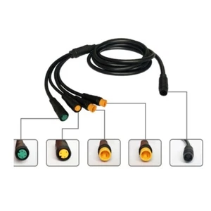 1 Female to 4 Male Harness Gear Sensors Extension Cable eBike Conversion Cable - Photo 1/8