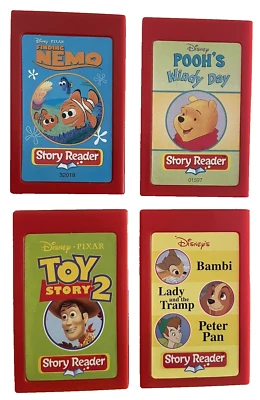 Story Reader Disney Collection Lot of 4 CARTRIDGES ONLY Nemo, Pooh, Toy Story 2 Foto 1 de 4