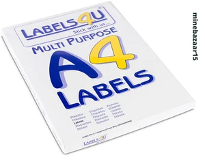 100 Sheets of A4 Labels 27 Labels Per Sheet Size 63.5x 29.6mm | UK Free Dispatch - Picture 1 of 2