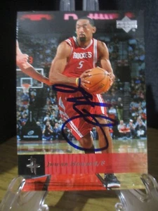 JUWAN HOWARD AUTHENTIC SIGNED/AUTOGRAPHED UPPER DECK CARD HOUSTON ROCKETS NBA - Picture 1 of 4