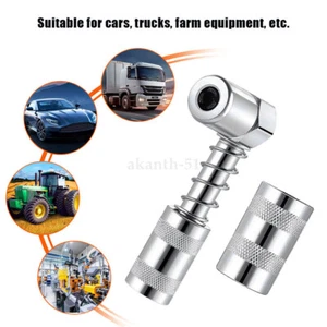 NEW AU 90Degree Grease Gun Nozzle Adapter Grease Coupler Grease Coupling Adapter - Picture 1 of 9