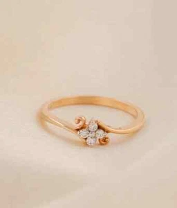 Lab-Created Diamond Round Cut 14k Yellow Gold Plated Women's Engagement Ring 1Ct - Afbeelding 1 van 8