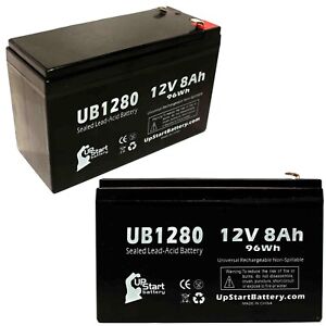 2-pack Cyberpower cp1500avrlcd Battery UB1280 12V 8Ah Sealed Lead Acid SLA AGM