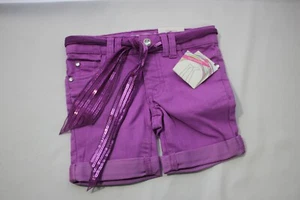 PIPER Bermuda girls shorts Sz 4  Purple adjustable waist new  - Picture 1 of 7