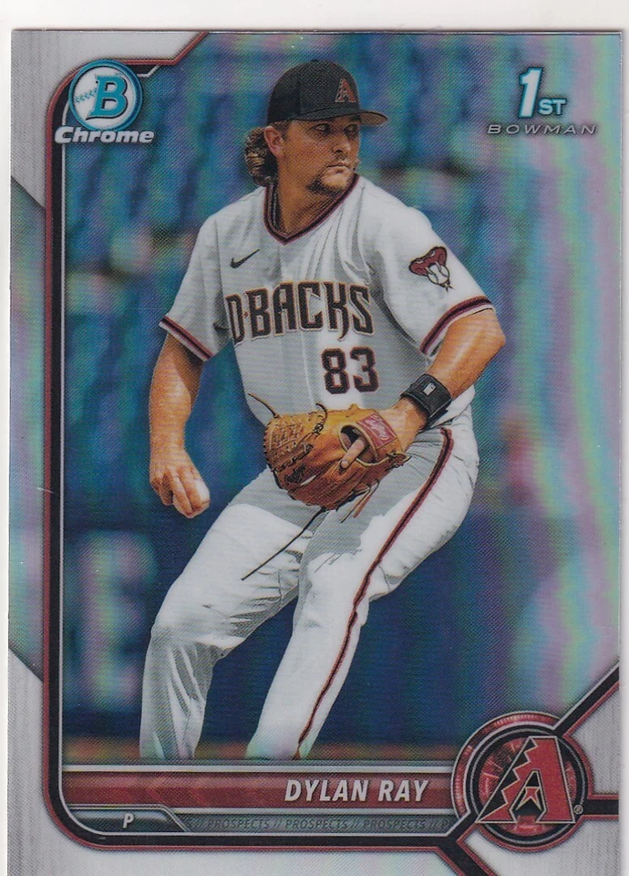 2022 BOWMAN CHROME REFRACTORS 1ST RC DYLAN RAY ARIZONA DIAMONDBACKS FIRST #1310 - Image 1 of 1