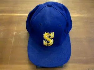 KEN GRIFFEY JR KEN GRIFFEY MARINERS HOF SIGNED AUTO VTG SS PRO WOOL CAP HAT JSA  - Picture 1 of 6